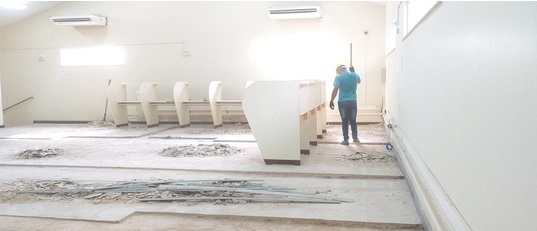 Obras na biblioteca - Rondon