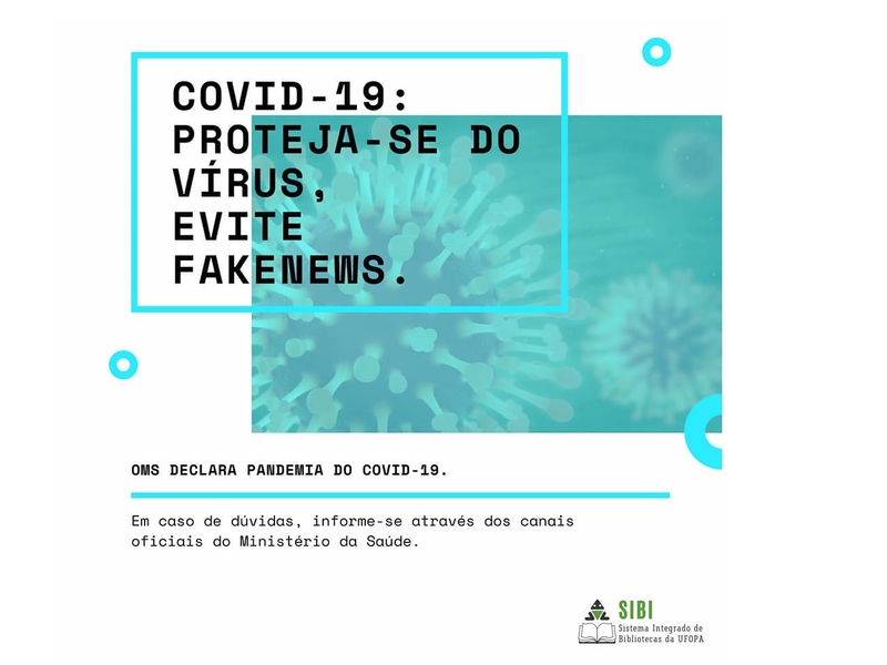 COVID-19 Projeta-se do vírus, evite fakenews
